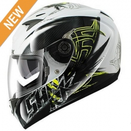 Shark S700S Finks Helmets -Black/White/Yellow