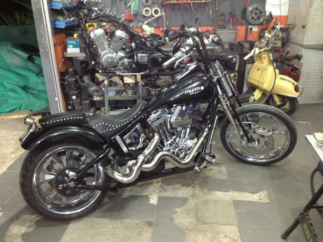 harley davidson sportster 883 xl full custom made old school