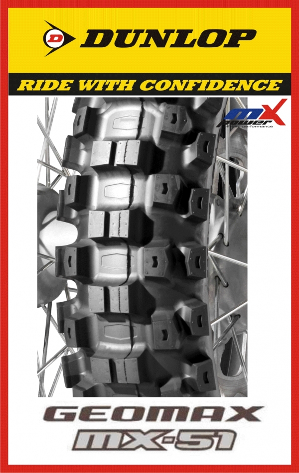 Cyprus Motorcycle Tyres - DUNLOP TIRE - GEOMAX ENDURO [S] - FRONT - 90/90 - 21 [54R/TT]