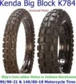Cyprus Motorcycle Tyres - KENDA K784 BIG BLOCK 110/80B19 (59Q) TL - FRONT