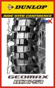 Cyprus Motorcycle Tyres - DUNLOP TIRE - GEOMAX ENDURO [S] - FRONT - 90/90 - 21 [54R/TT]